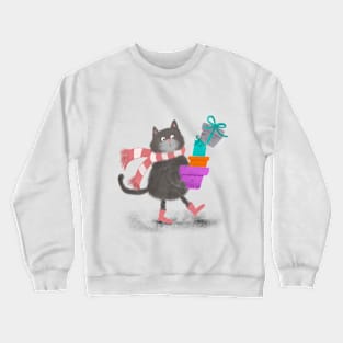 Kat en haar cadeautjes Crewneck Sweatshirt